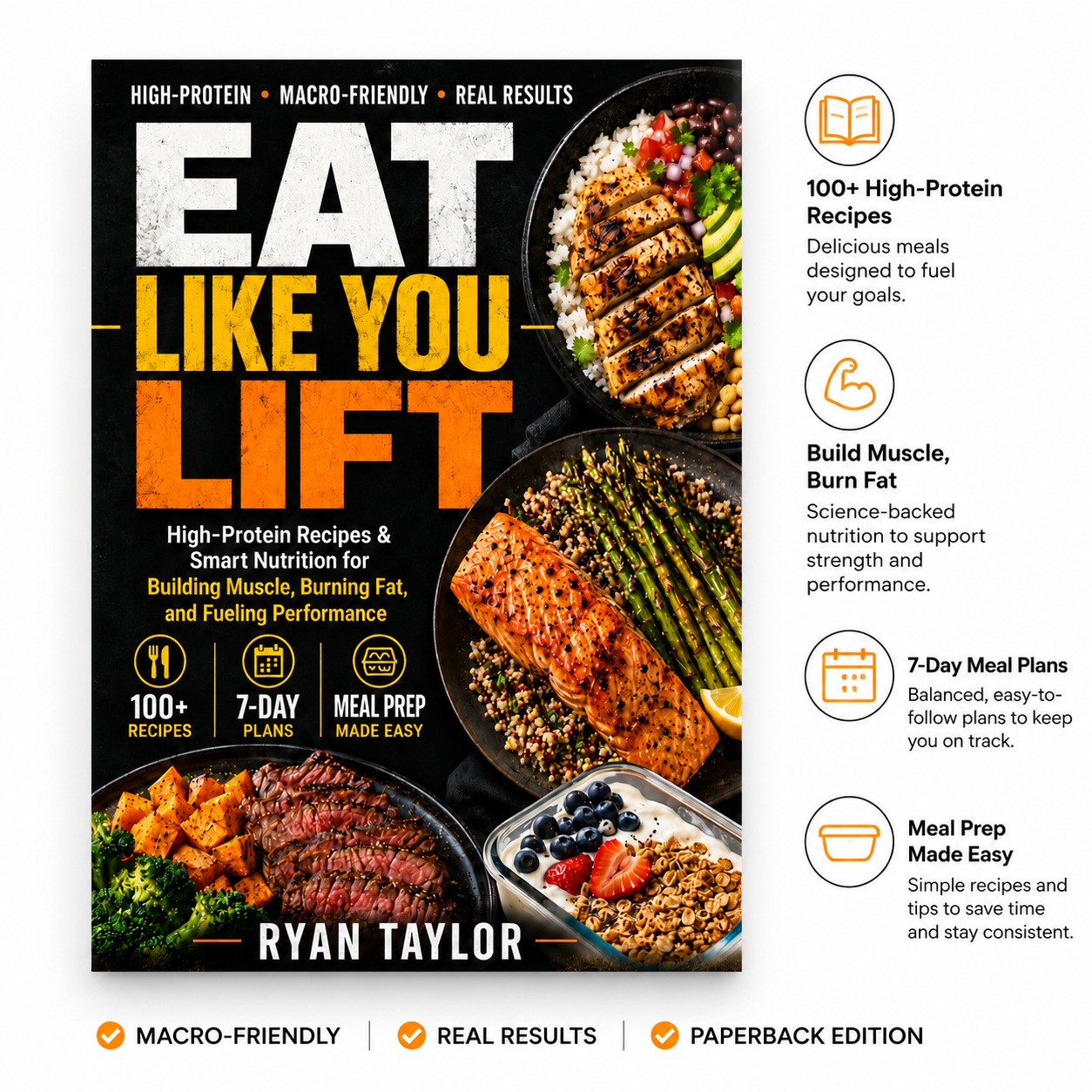 Eat Like You Lift: High-Protein Recipes & Smart Nutrition for Building Muscle, Burning Fat, and Fueling Performance