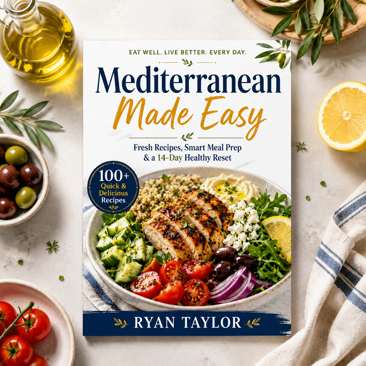 Mediterranean Made Easy: Fresh Recipes, Smart Meal Prep & a 14-Day Healthy Reset