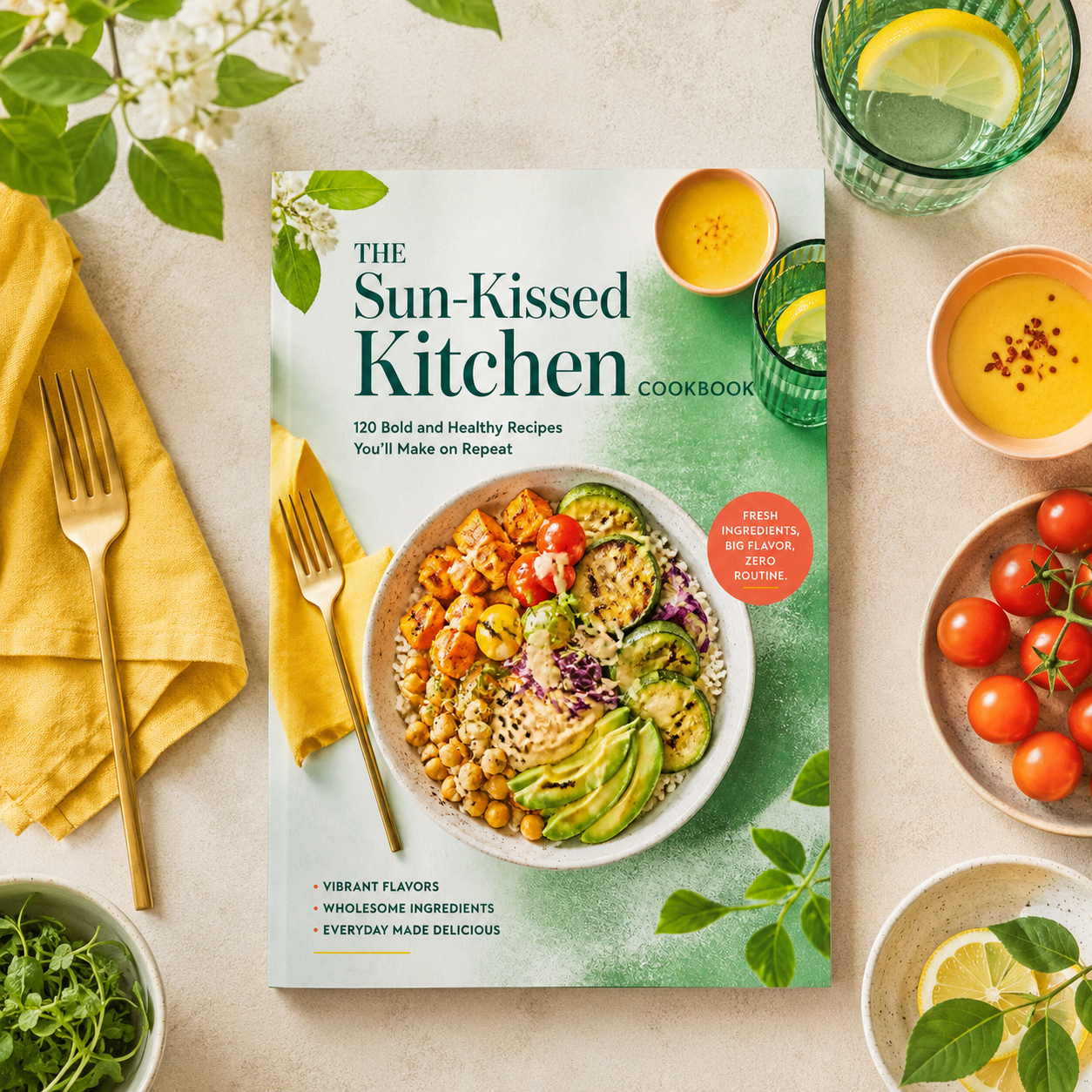 The Sun-Kissed Kitchen COOKBOOK 120 Bold and Healthy Recipes You'll Make on Repeat