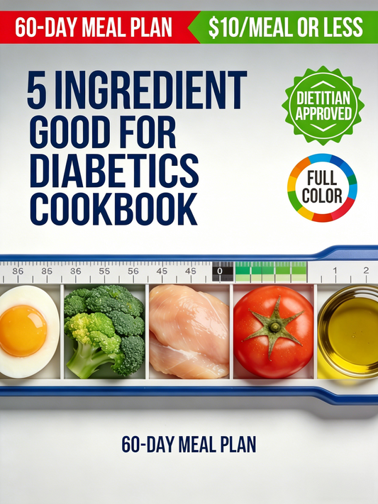5 Ingredient Good for Diabetics Cookbook: 60-Day Meal Plan, $10/Meal or Less