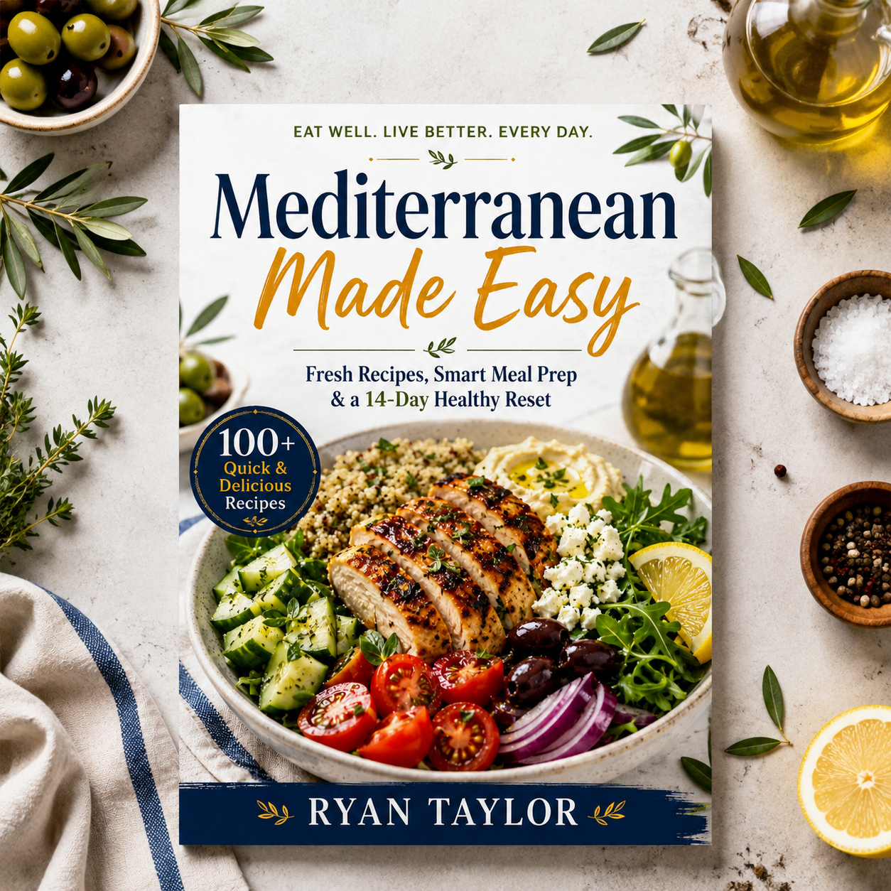Mediterranean Made Easy: Fresh Recipes, Smart Meal Prep & a 14-Day Healthy Reset