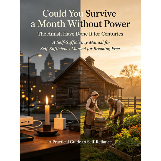Could You Survive a Month Without Power The Amish Have Done It for Centuries A Self-Sufficiency Manual for Breaking Free from Modern Dependency