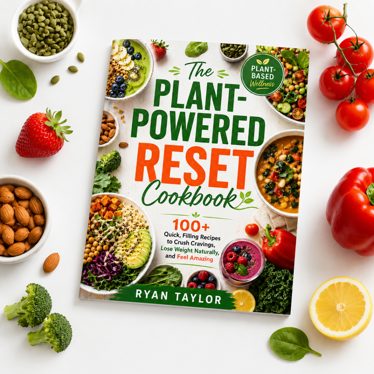 The Plant-Powered Reset Cookbook: 100+ Quick, Filling Recipes to Crush Cravings, Lose Weight Naturally, and Feel Amazing