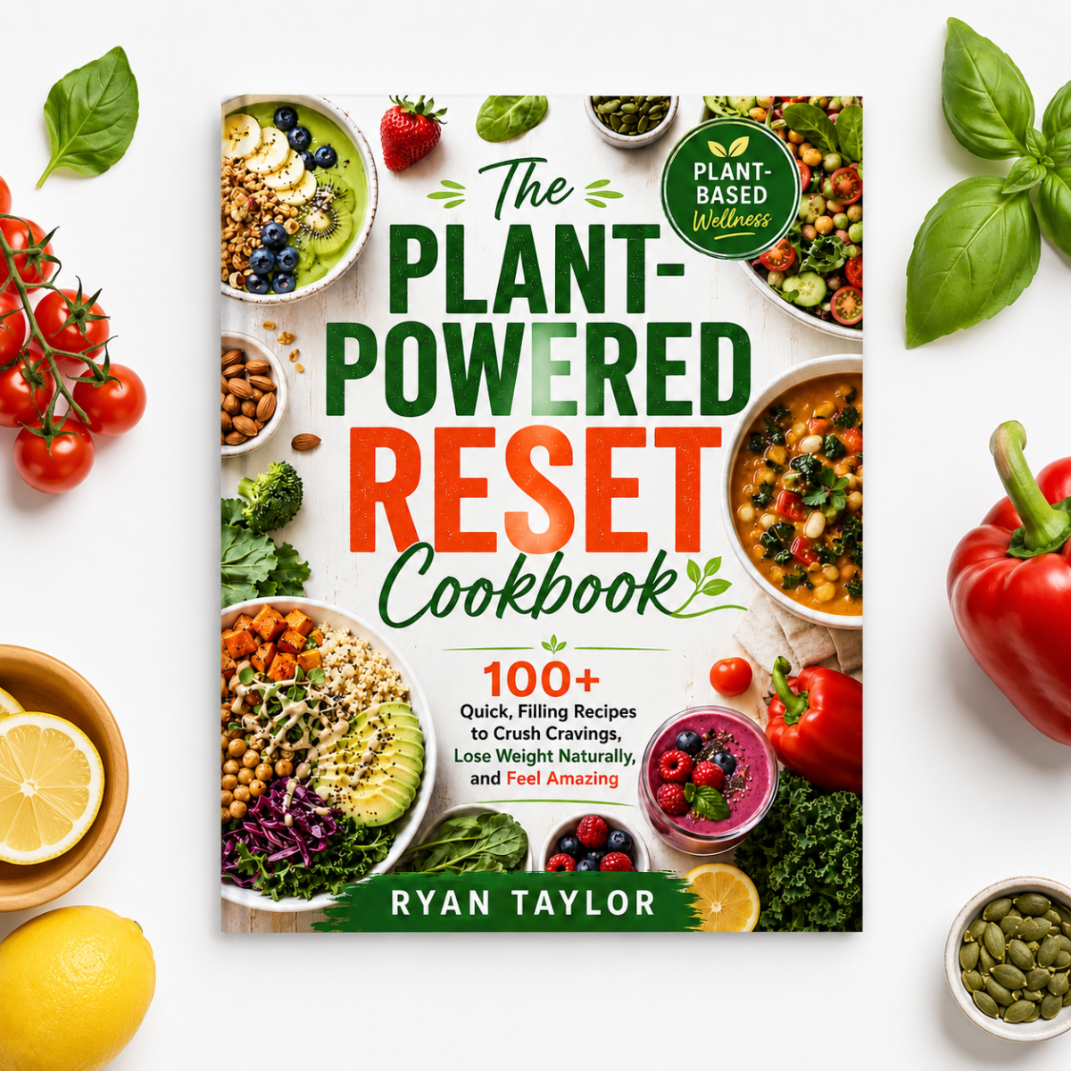 The Plant-Powered Reset Cookbook: 100+ Quick, Filling Recipes to Crush Cravings, Lose Weight Naturally, and Feel Amazing