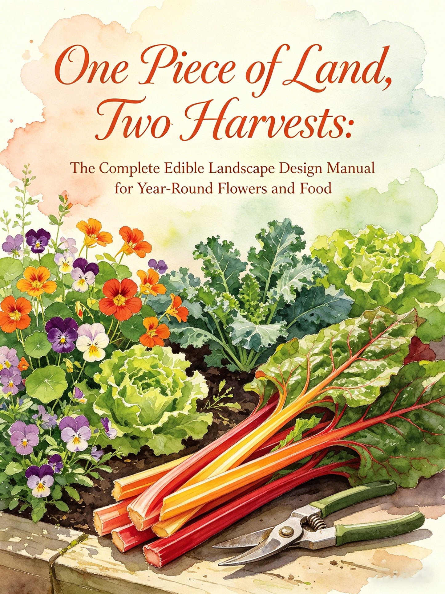 One Piece of Land, Two Harvests: The Complete Edible Landscape Design Manual for Year-Round Flowers and Food