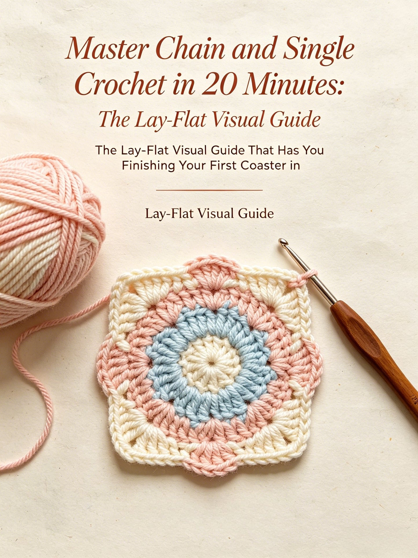 Master Chain and Single Crochet in 20 Minutes The Lay-Flat Visual Guide That Has You Finishing Your First Coaster in One Weekend
