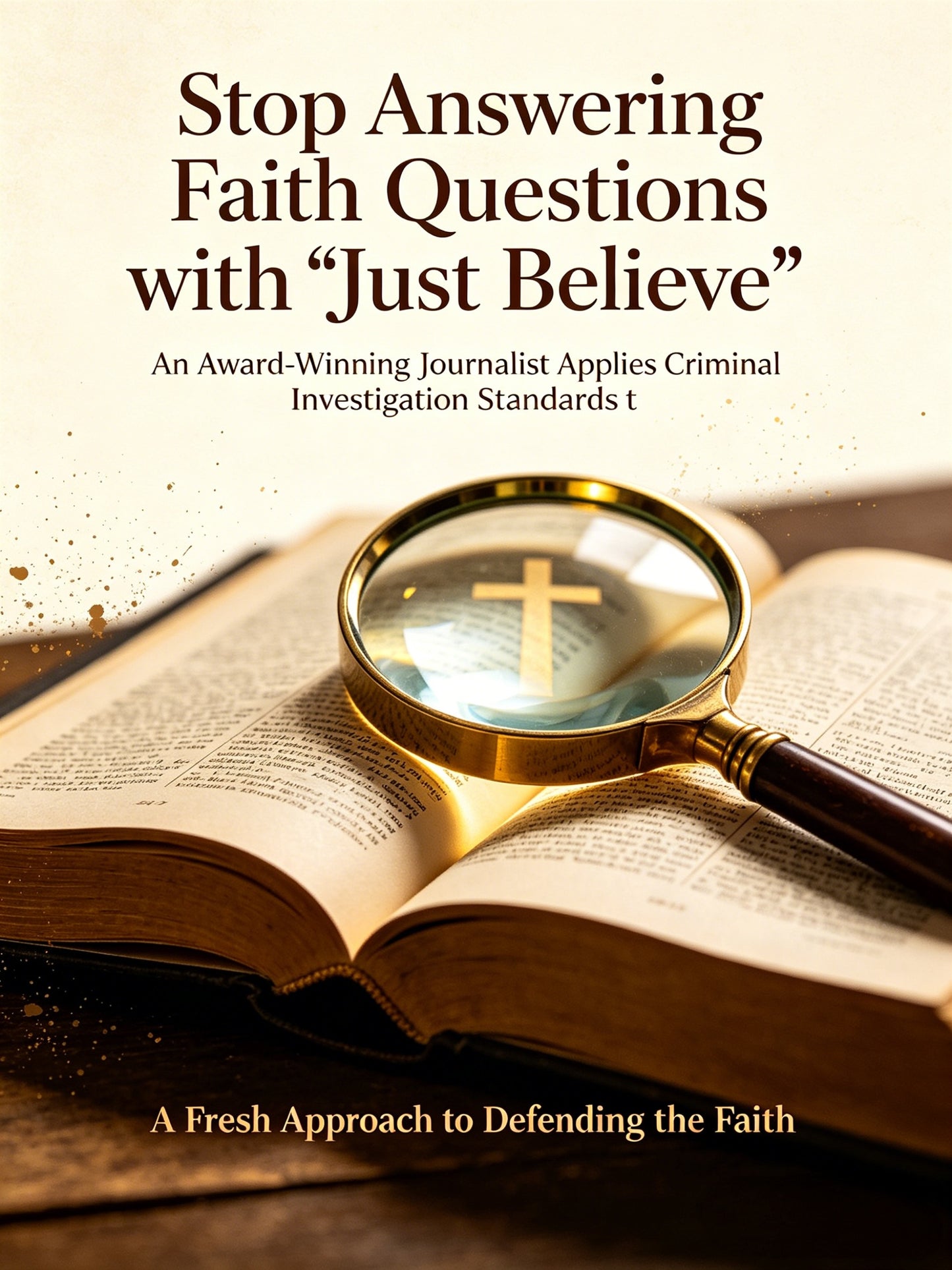 Stop Answering Faith Questions with “Just Believe”: An Award-Winning Journalist Applies Criminal Investigation Standards to the Case for Christ