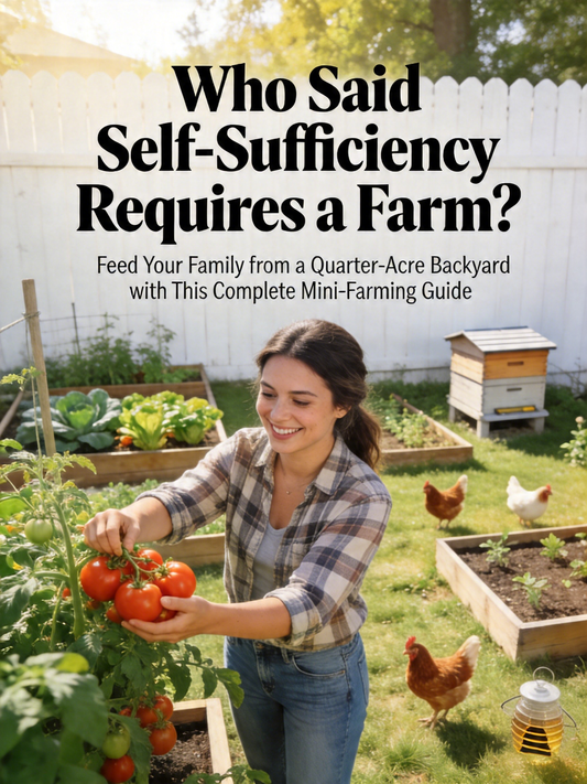 Who Said Self-Sufficiency Requires a Farm Feed Your Family from a Quarter-Acre Backyard with This Complete Mini-Farming Guide